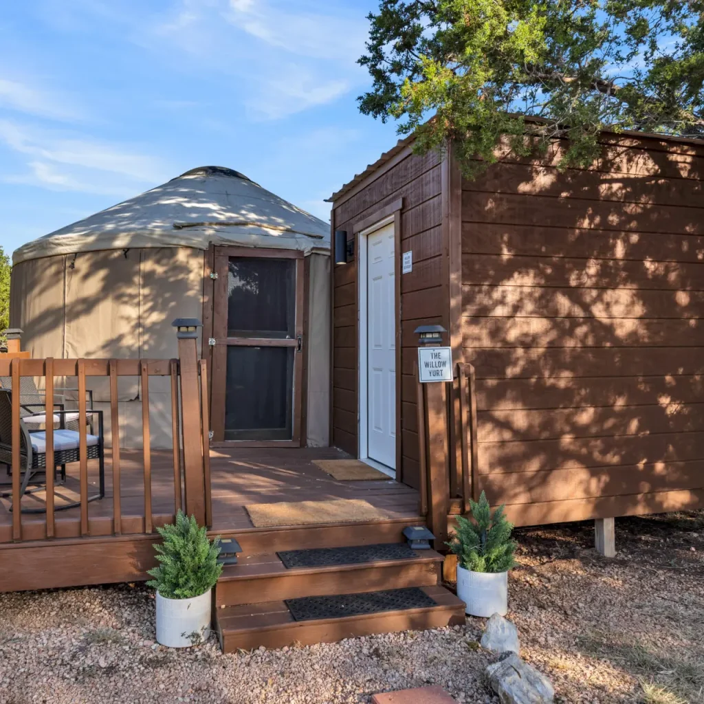 Willow Yurt At retreat ranch